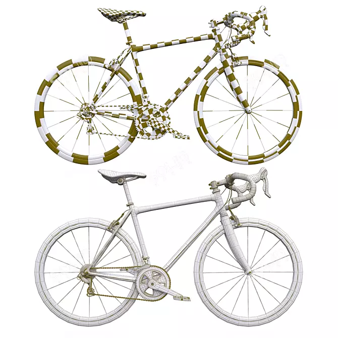 Sleek Speedster: Road Bike 3D model image 5