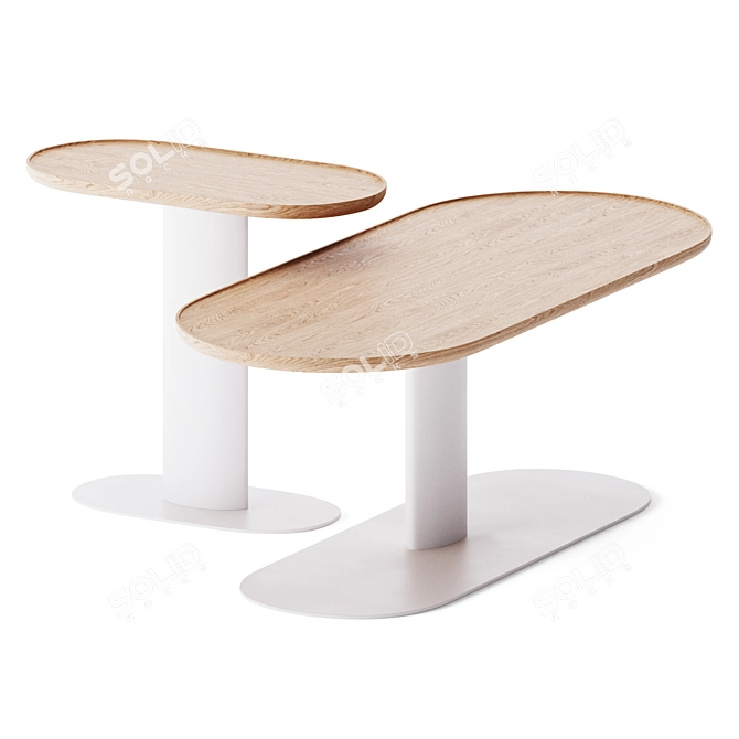Georgie Side Table: Elegant and Versatile 3D model image 1