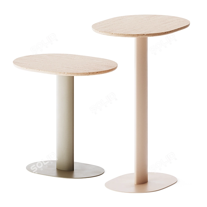 Sophisticated Georgie High Table 3D model image 1