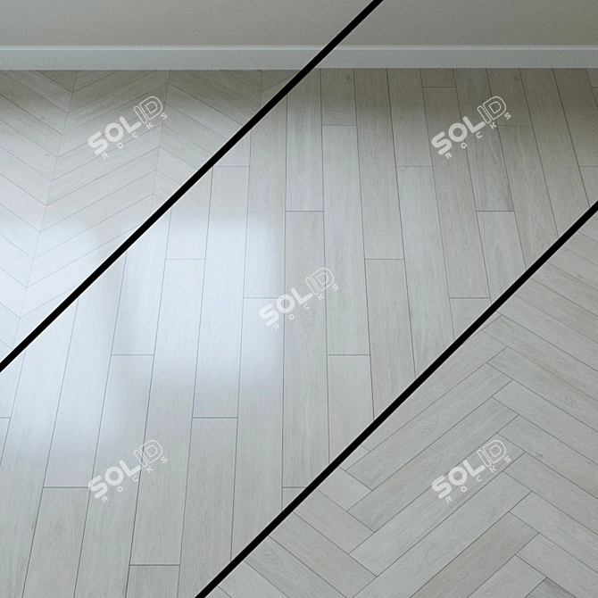 (50 char 5 words): Luxe Pearl Gate Parquet 3D model image 1