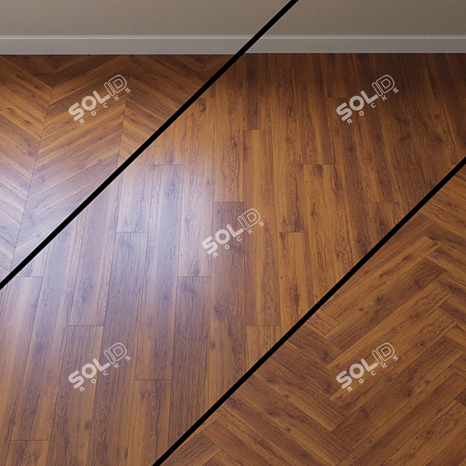 Highland Oak Parquet: Krono Xonic 3D model image 1