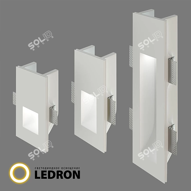 Geometric Gypsum Downlights 3D model image 6