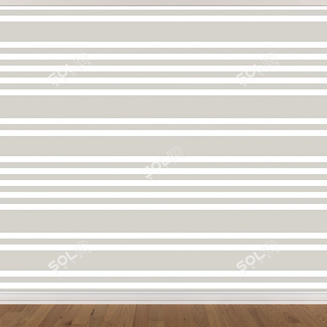 Seamless Wallpaper Set - 3 Colors 3D model image 3