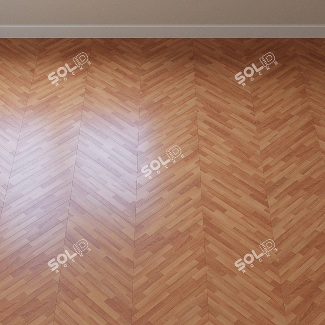 Classic Sicilian Walnut Parquet 3D model image 4