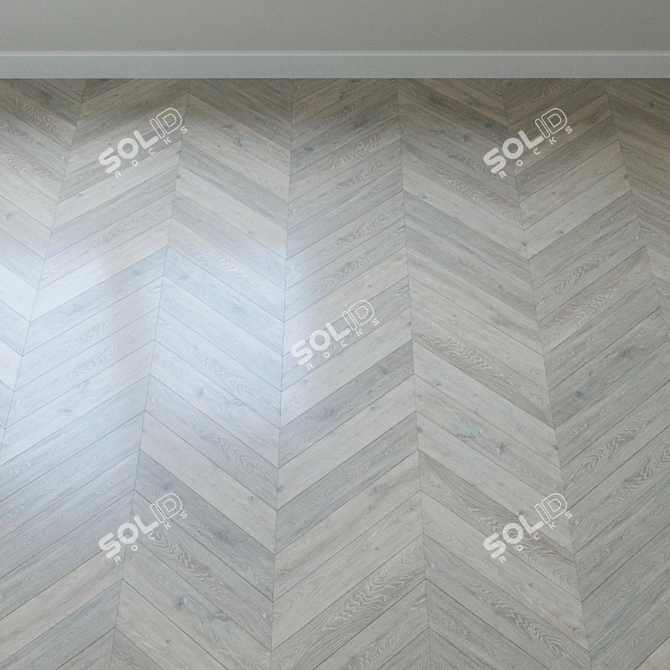 Authentic Colorado Oak Parquet 3D model image 3