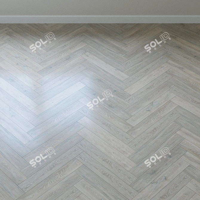 Authentic Colorado Oak Parquet 3D model image 4