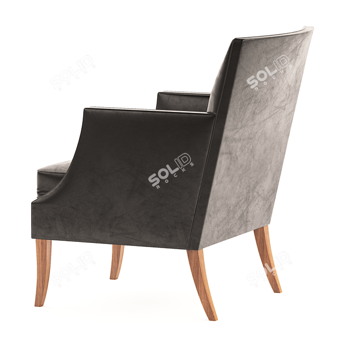 Sleek Modern Armchair: Perfect for Any Occasion 3D model image 2