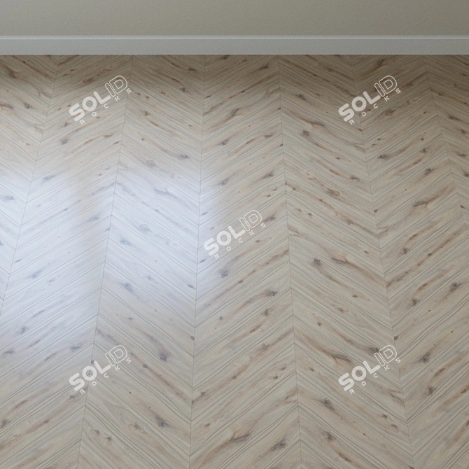 Riverbank Oak Parquet: Classic & Natural 3D model image 2