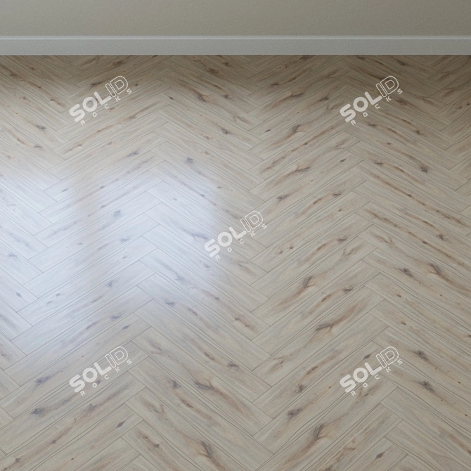 Riverbank Oak Parquet: Classic & Natural 3D model image 3