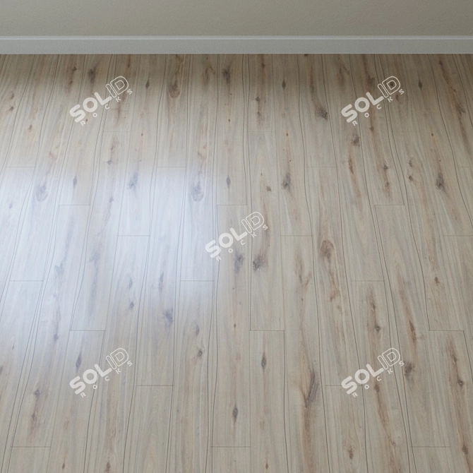 Riverbank Oak Parquet: Classic & Natural 3D model image 4