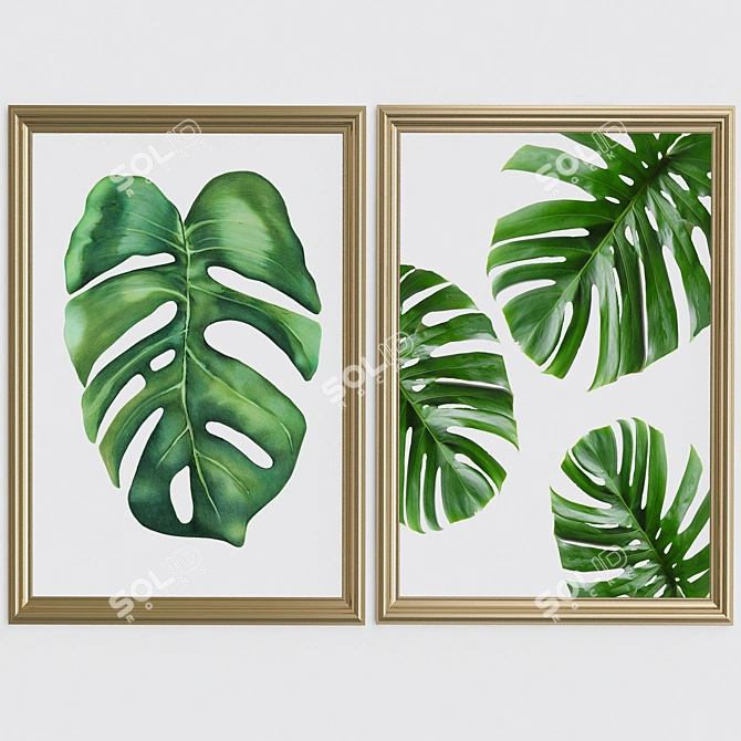 Abstract Wall Picture 3D model image 1