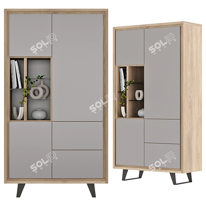 H&H Cupboard | 200x110 Box | Stylish Storage 3D model image 1