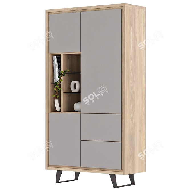 H&H Cupboard | 200x110 Box | Stylish Storage 3D model image 2