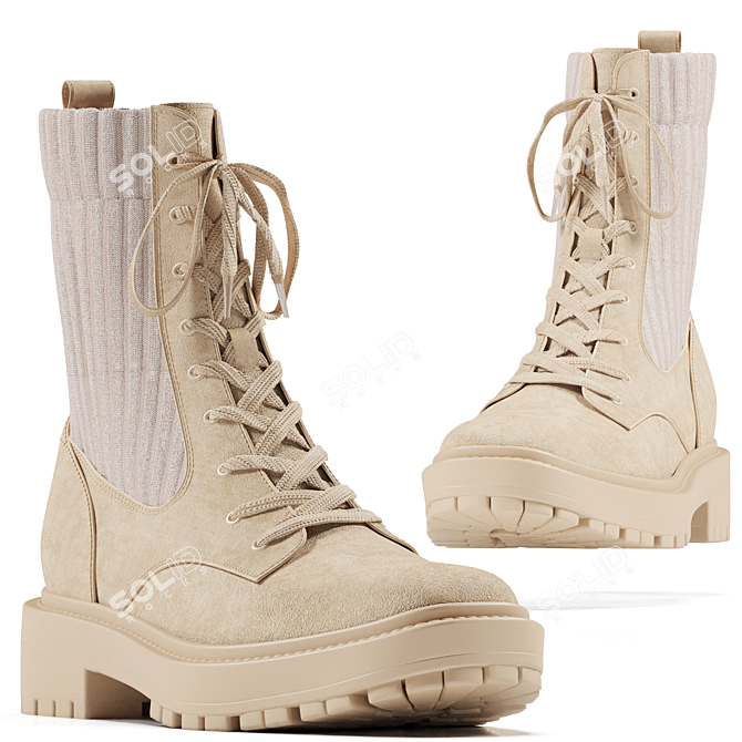 Sesame Boot | Stylish Geometry, High-Quality Textures & Materials | V-Ray Compatible 3D model image 1