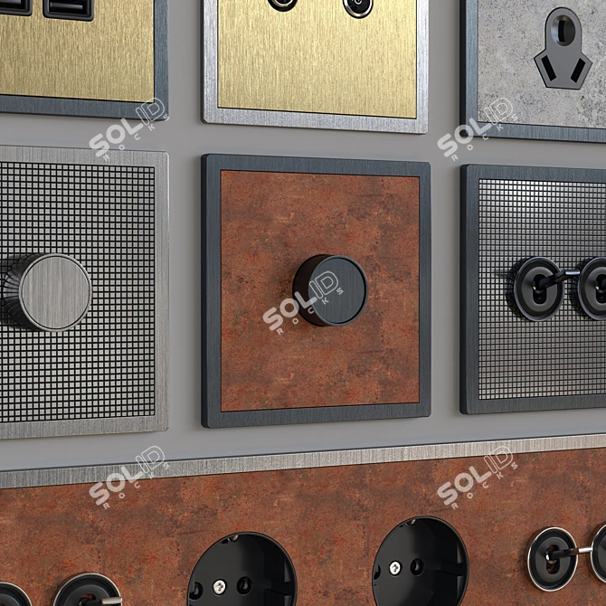 Barcelona 5.1 - Unparalleled Switches & Sockets 3D model image 4