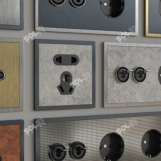 Barcelona 5.1 - Unparalleled Switches & Sockets 3D model image 6