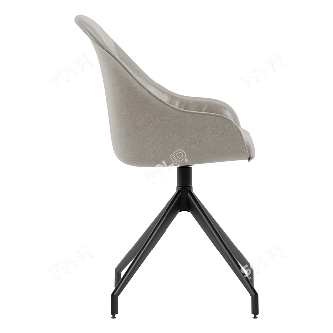 Potocco LYZ 918 GI: Sleek and Stylish Dining Chair 3D model image 3