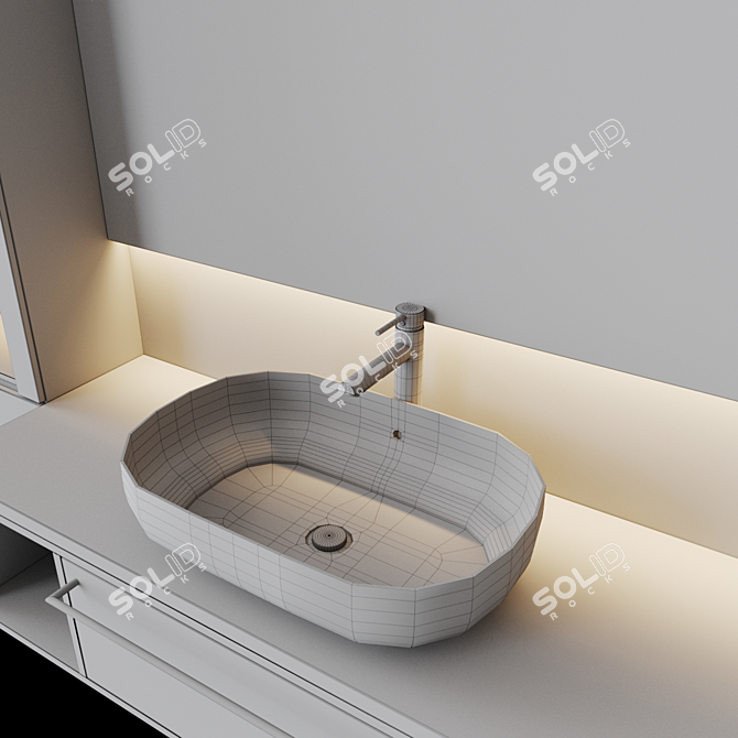 Luxurious 9-Piece Bath Set 3D model image 5