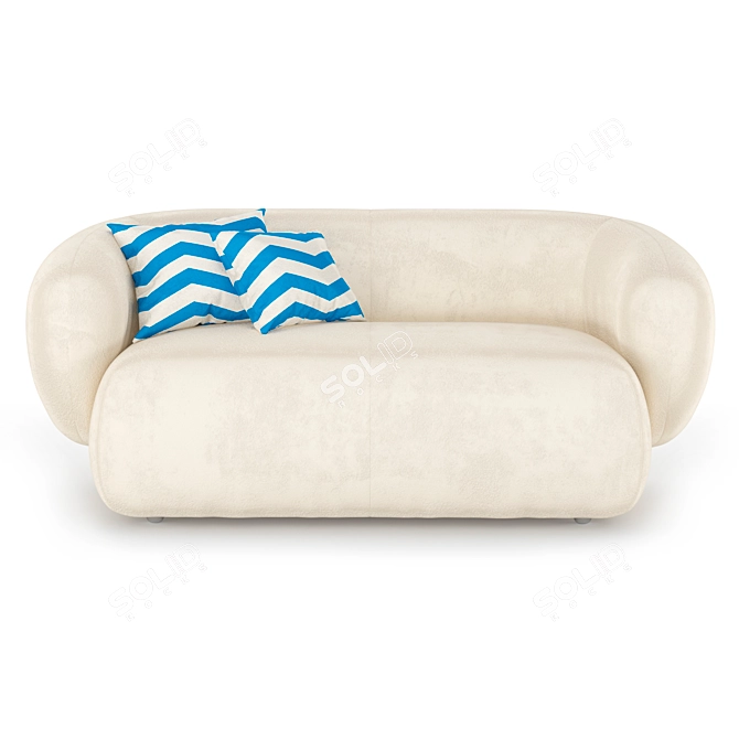 Swell Round Sofa: Stylish and Versatile 3D model image 2