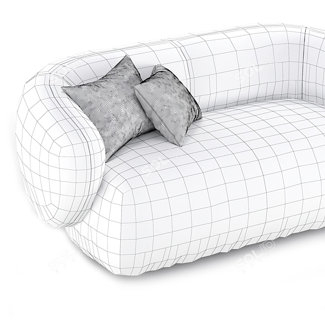 Swell Round Sofa: Stylish and Versatile 3D model image 5