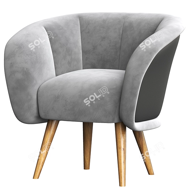 Modern Comfort Armchair: 2015 Edition 3D model image 1