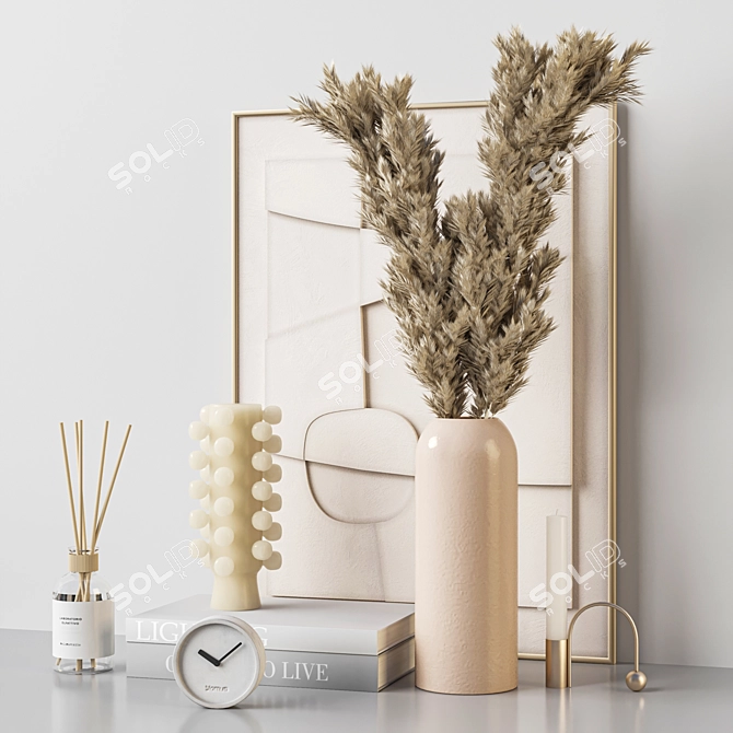 Chic Interior Decoration Set 3D model image 3