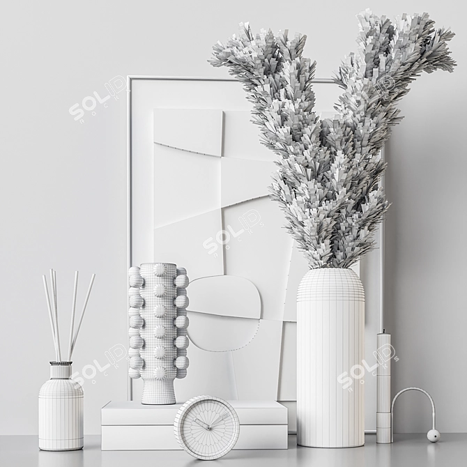 Chic Interior Decoration Set 3D model image 5