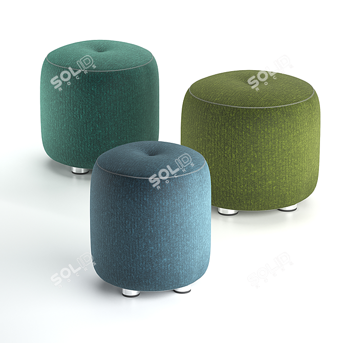 Modern Bob Pouf: B Bitz 3D model image 1