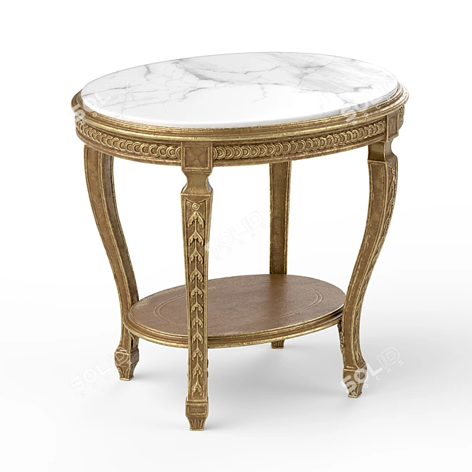 Elegant Roberto Giovannini Side Table 3D model image 1