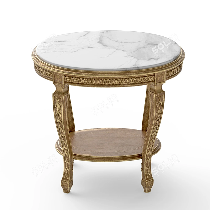 Elegant Roberto Giovannini Side Table 3D model image 2