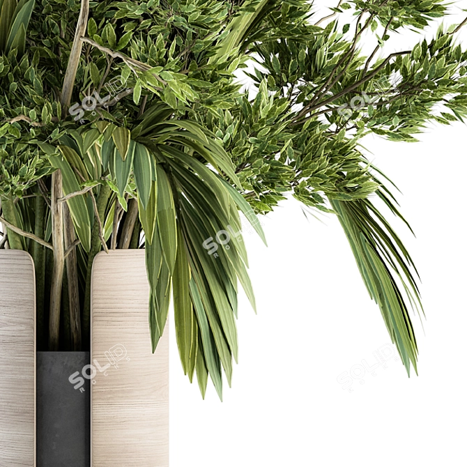 Elegant Branch in Vase 3D model image 3