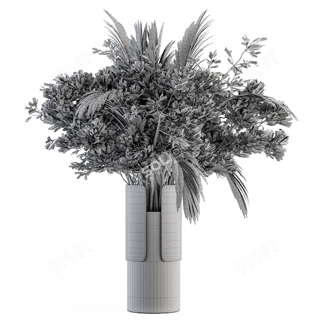 Elegant Branch in Vase 3D model image 5