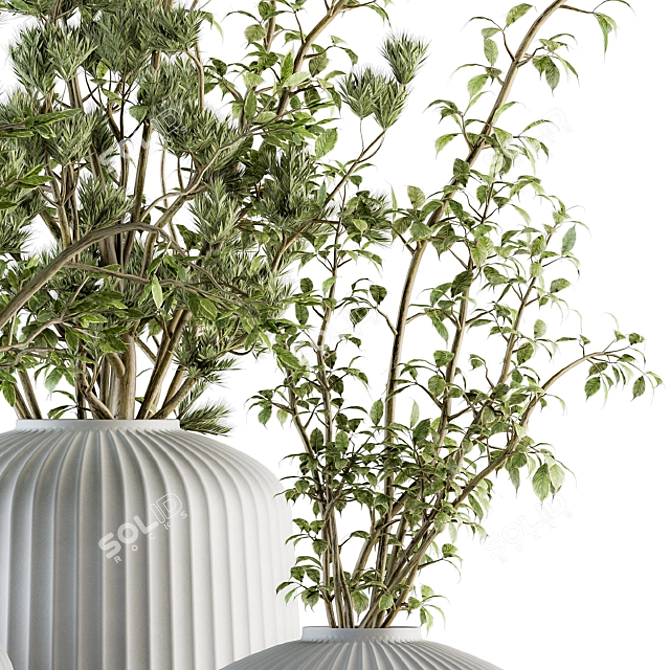 Elegant Blooms - Vase Included 3D model image 3