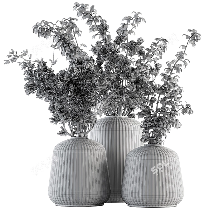 Elegant Blooms - Vase Included 3D model image 4