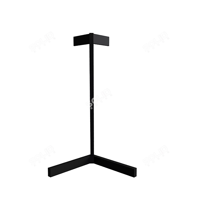 Mantra VECTOR Table Lamp - Modern Black Metal Design 3D model image 2