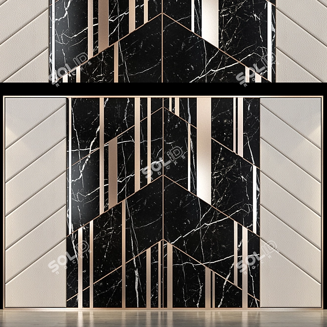 Elegant Panel Set 111: Gorgeous Decor Solution! 3D model image 1