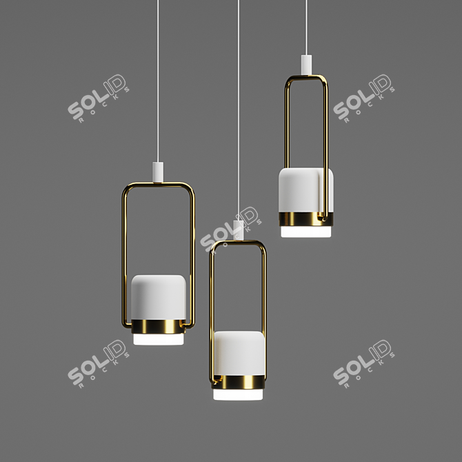 Elegante Pendant Light: Stilfort's Luxurious Illumination 3D model image 1