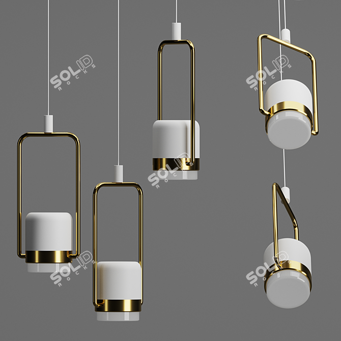 Elegante Pendant Light: Stilfort's Luxurious Illumination 3D model image 2