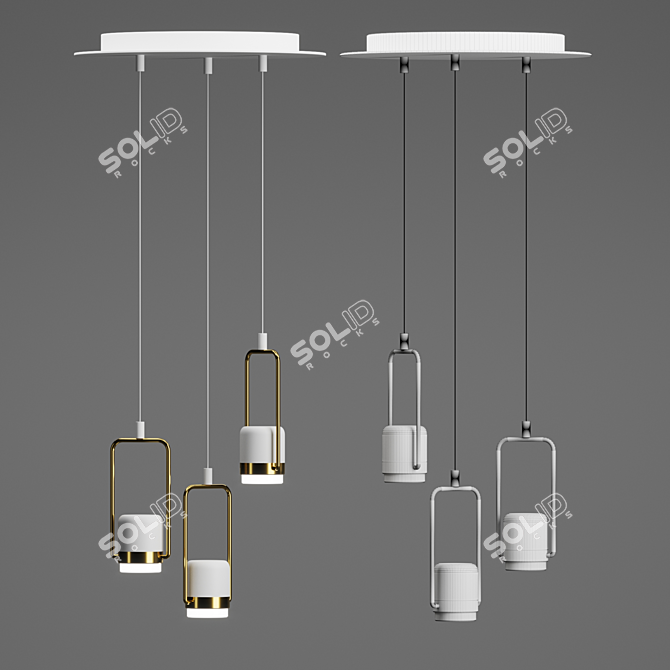 Elegante Pendant Light: Stilfort's Luxurious Illumination 3D model image 4