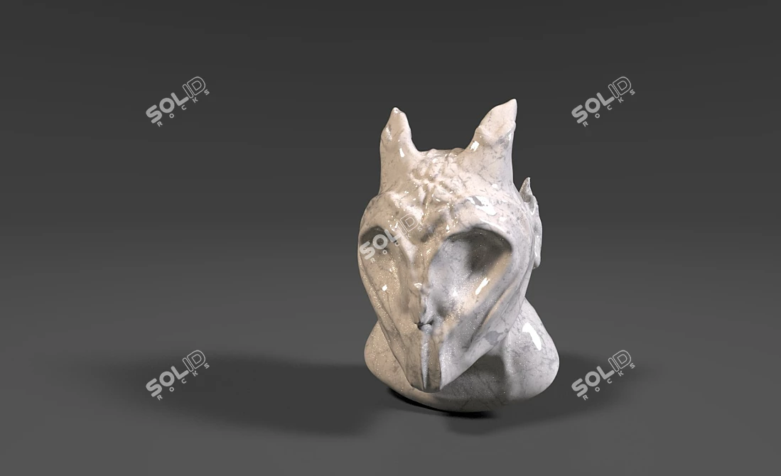 Unique Monster Sculpture 3D model image 1