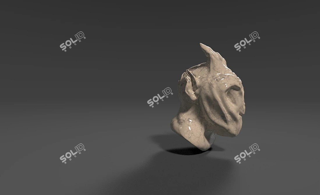 Unique Monster Sculpture 3D model image 2