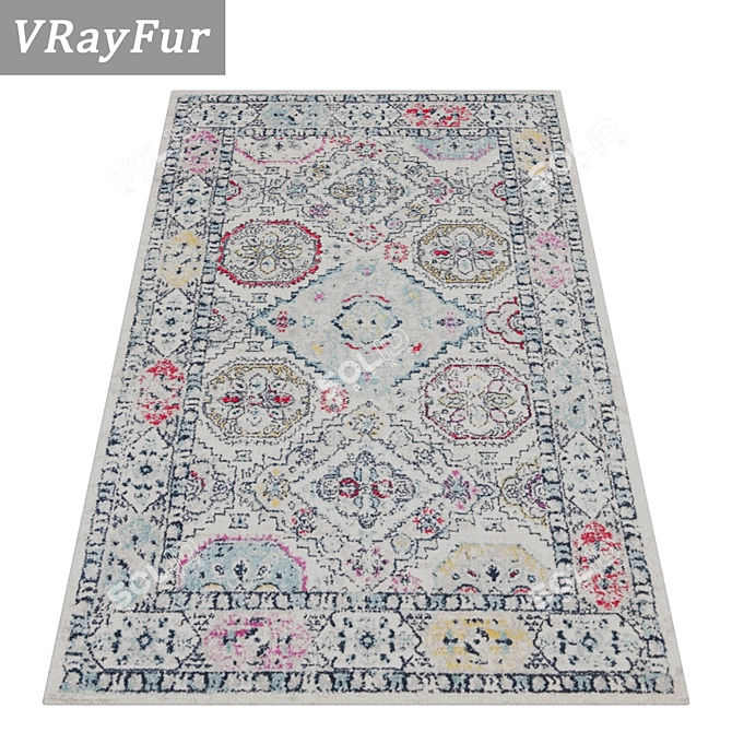 Versatile High-Quality Carpets Set 3D model image 2