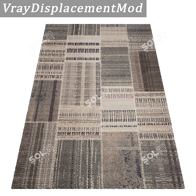 Luxury Carpet Set: High Quality Textures, 3 Variants 3D model image 3