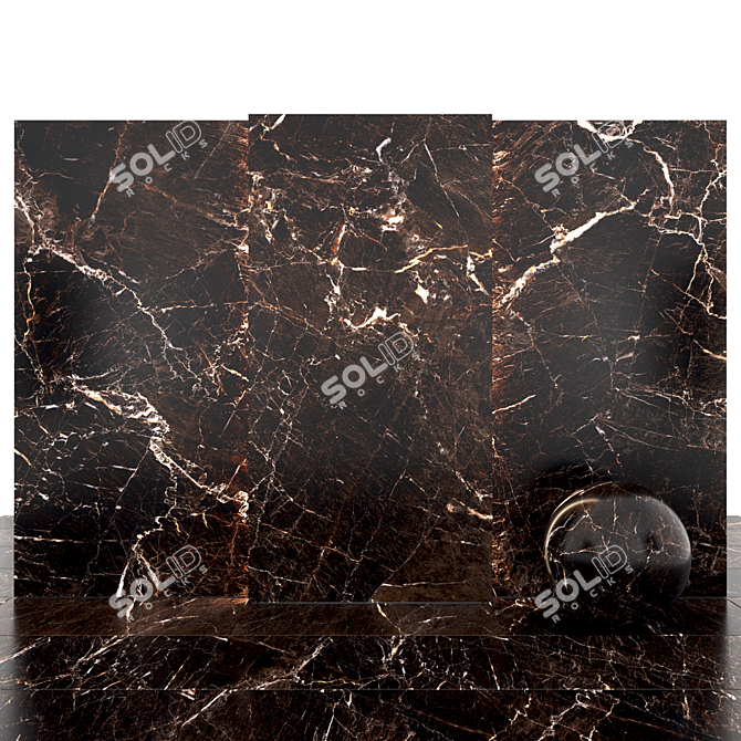 Elegant Java Brown Marble 3D model image 2