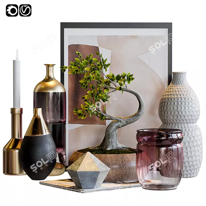 Versatile 3D Decor Set: V-Ray/Corona 3D model image 1