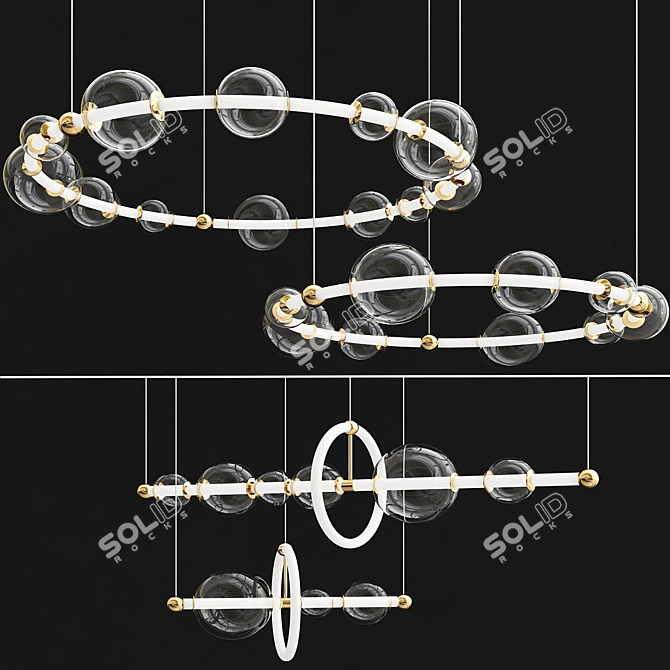 SESSA XL/M Ring: Unique Design 3D model image 1