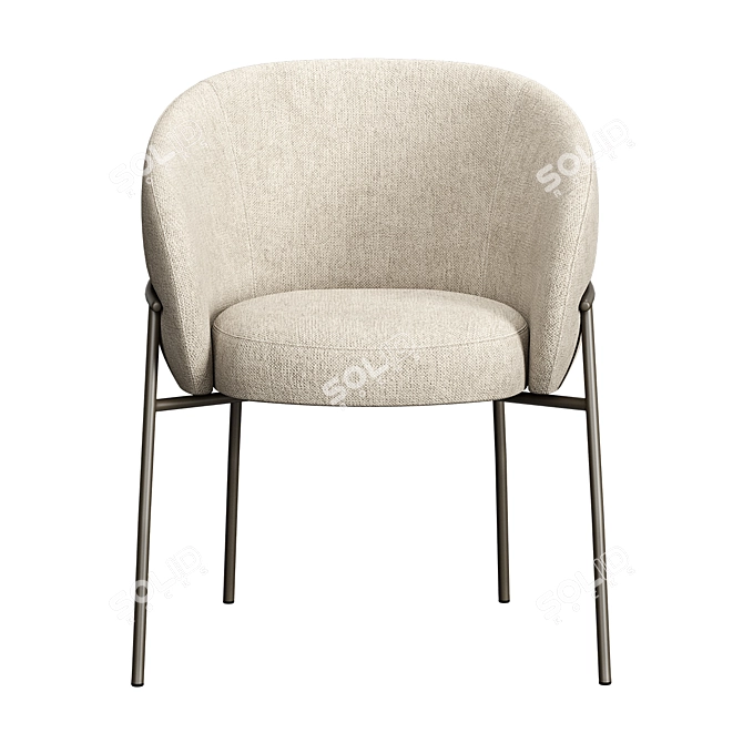 Sleek RIMO Chair: Customizable Comfort 3D model image 2