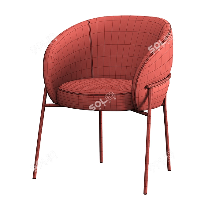 Sleek RIMO Chair: Customizable Comfort 3D model image 5