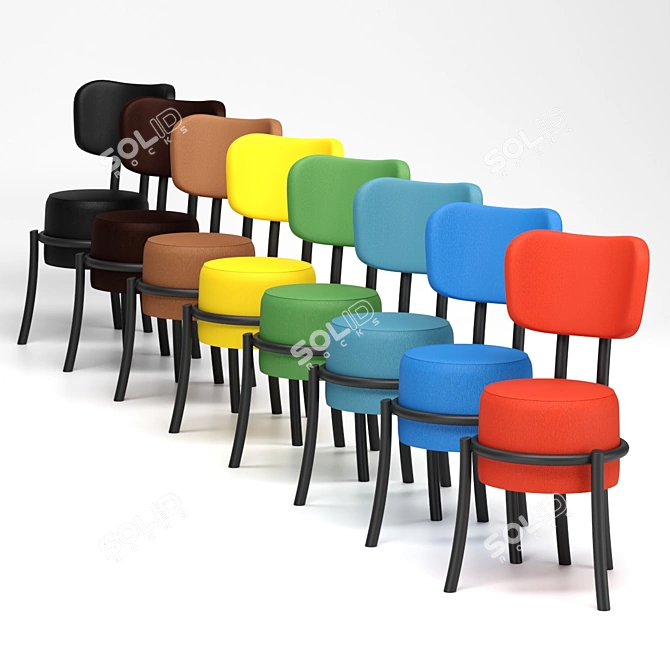 Elegant Propro BB-0 Chair 3D model image 6