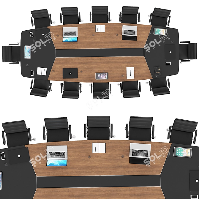 Modern Conference Table - Versatile Design 3D model image 3
